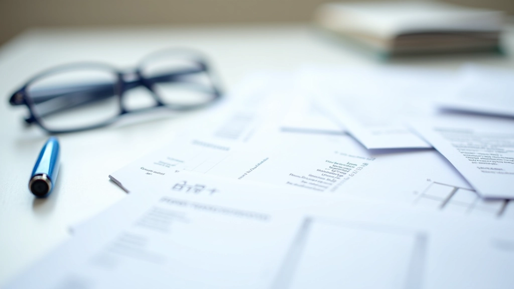 Documents administratifs français étalés sur une table, stylo bleu à proximité