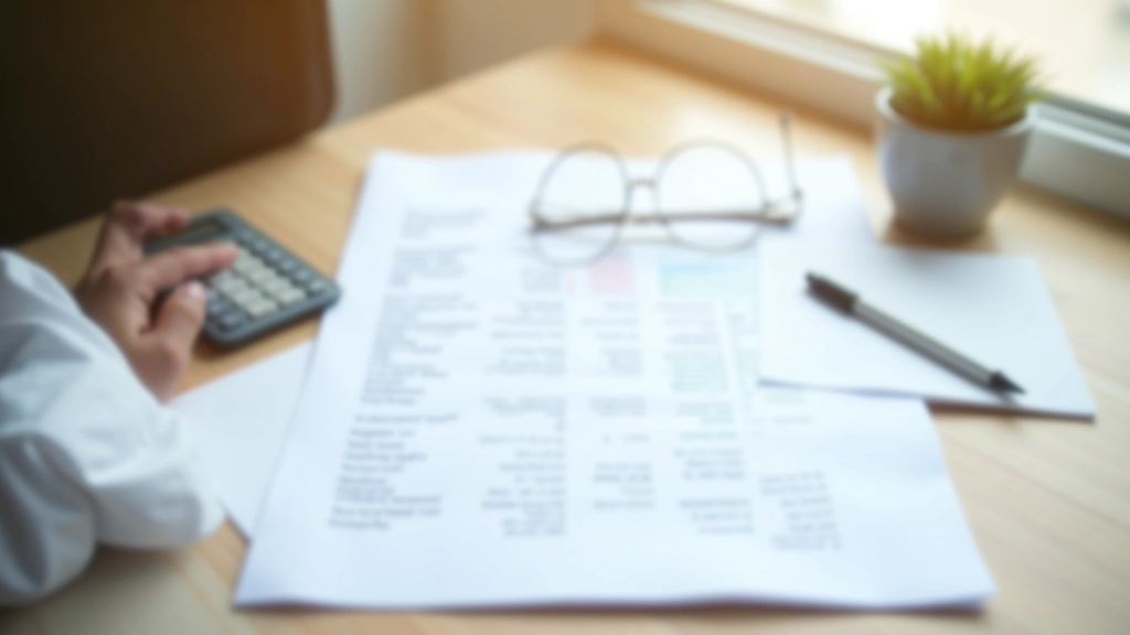 Tableau blanc avec un budget manuscrit, calculatrice, et stylo sur un bureau